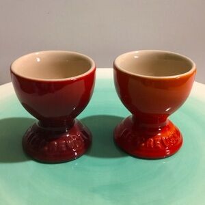 Le Creuset ombré stoneware egg cups pair